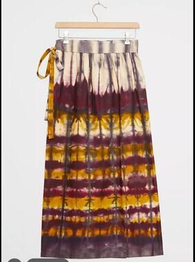 Anthropologie Tiny Heidi Tye-Dye Wrap Skirt in Women’s Size Med Boho Chic Hippie